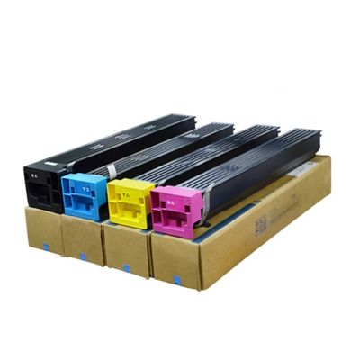Minolta Toner cartridges voor Konica Minolta Bizhub C654 C754 Zwart Cyan Geel Magenta Kleuren met bladzijden en afdrukken